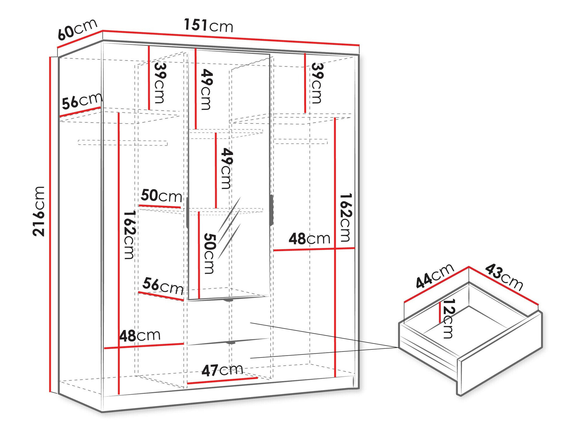 Garderobeskab Comfivo Papilio I
