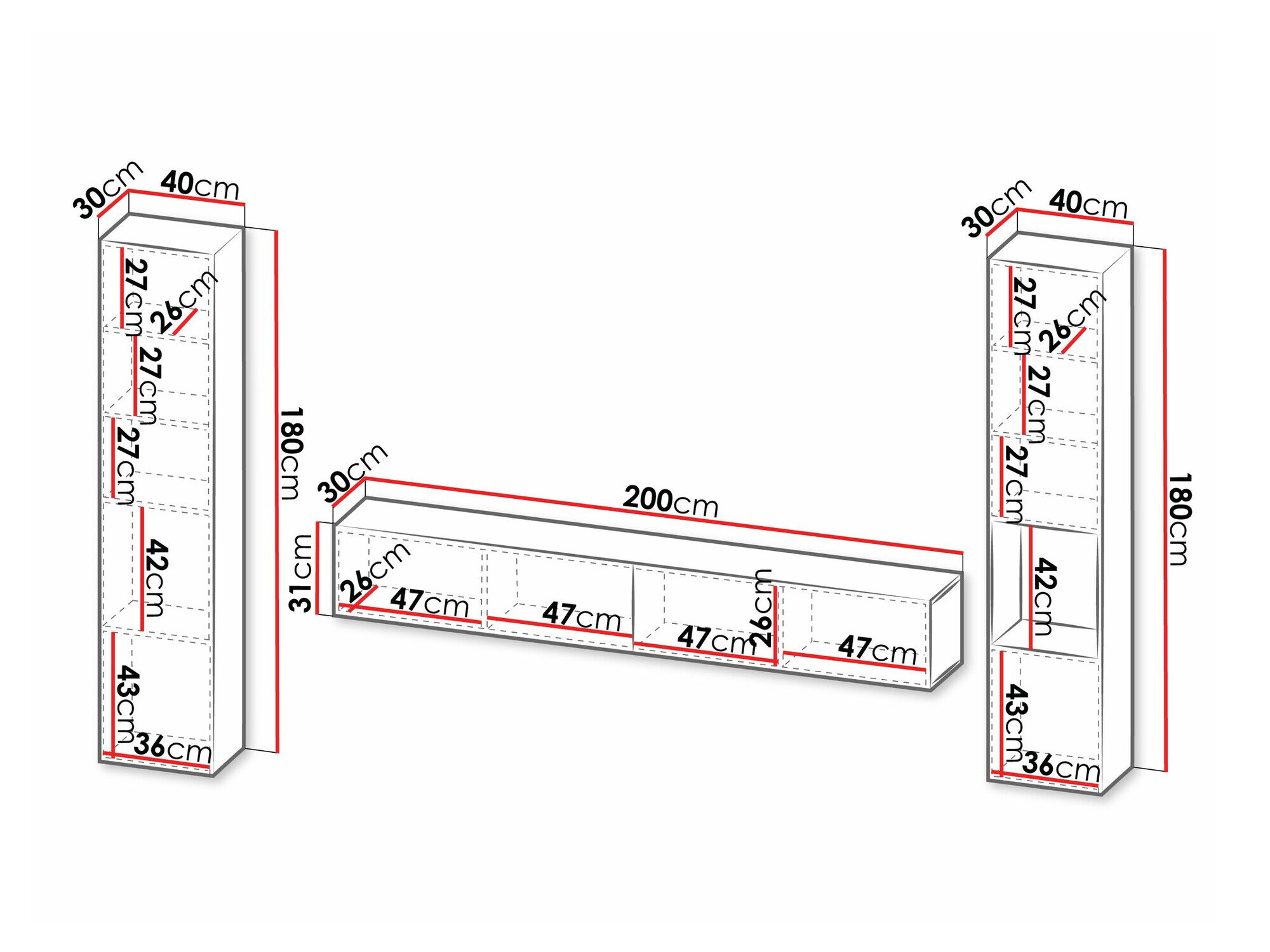 Stuemøbelsæt Species I (Sort + Wotan eg)