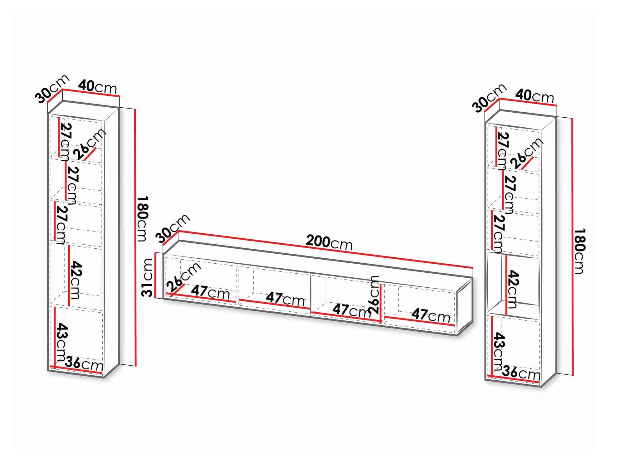 Stuemøbelsæt Species I (Sort)