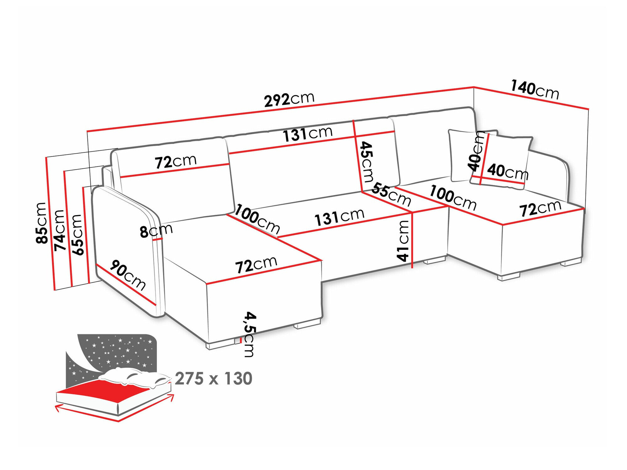 Hjørnesofa Columbus 246 (Velo 625)