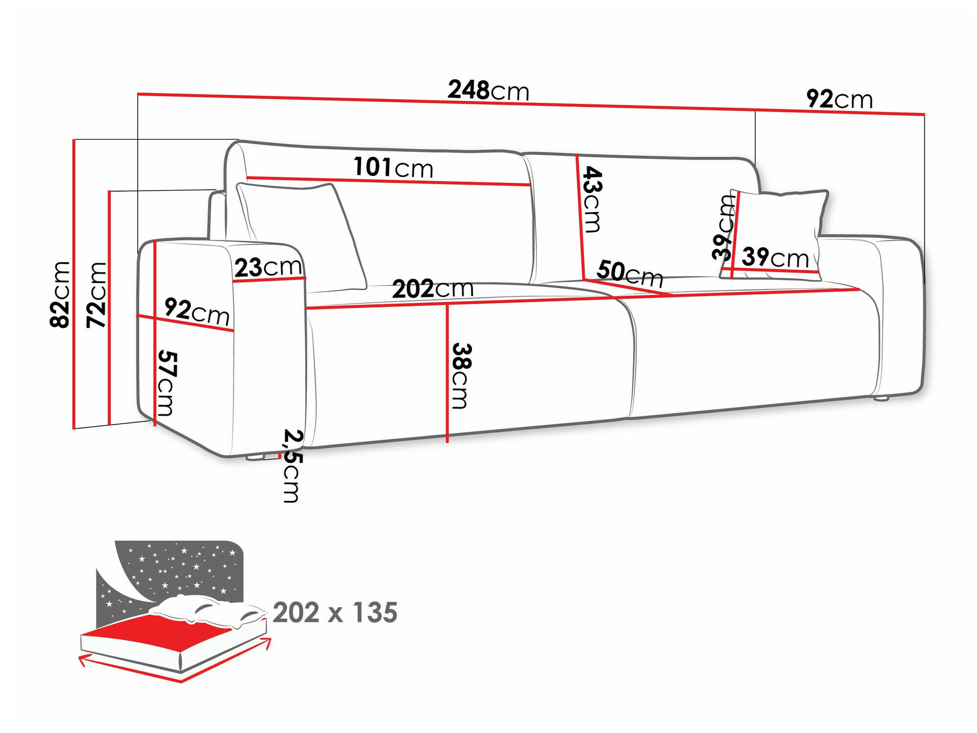 Slaapbank Doctral (Lima 50)