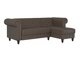 Chesterfield ъглов диван Tulsa 622 (Кафяв)
