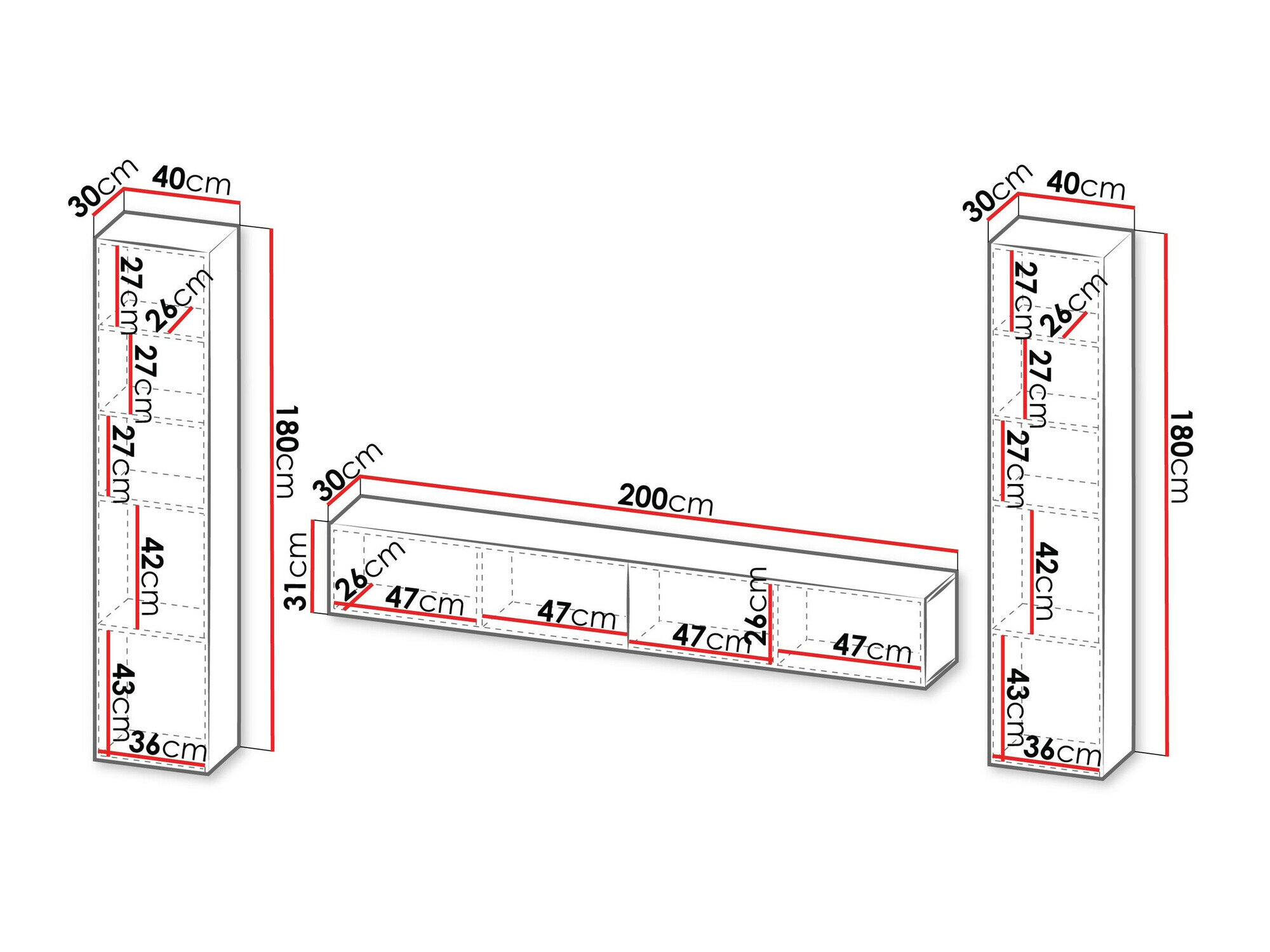 Stuemøbelsæt Species II (Sort + Wotan eg)