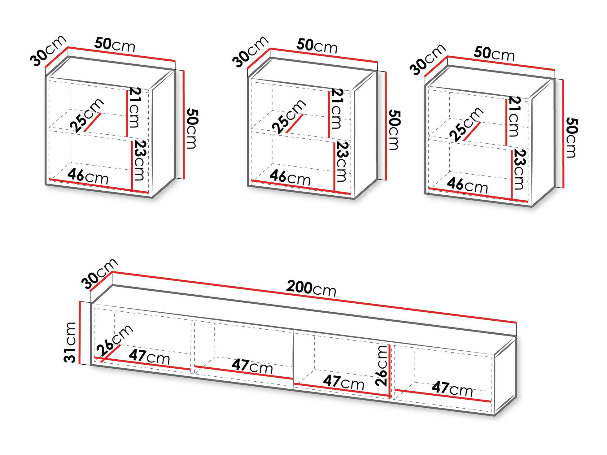 Stuemøbelsæt Species IV (Sort + Wotan eg)
