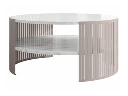 Couchtisch Civer VIII (Kaschmir + Weisser Marmor)