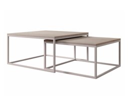 Salontafel set Oswego 133 (Licht hout + Kasjmier)
