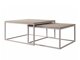 Salontafel set Oswego 133 (Licht hout + Kasjmier)