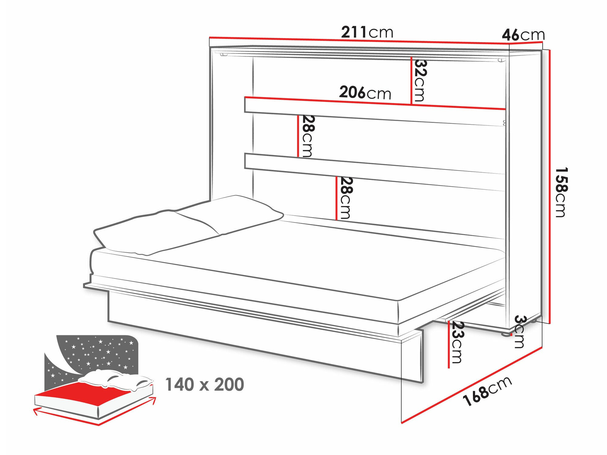 Møbelsæt Concept Pro Lenart Levfere 143
