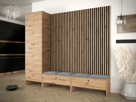 Gangmeubelset Donio VI (Artisan eiken + Manila 16)