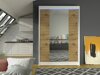 Kledingkast Closico Salvor II (Wit + Artisan eiken)