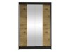 Kledingkast Closico Salvor II (Zwart + Artisan eiken)