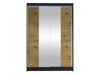 Kledingkast Closico Salvor II (Zwart + Artisan eiken)