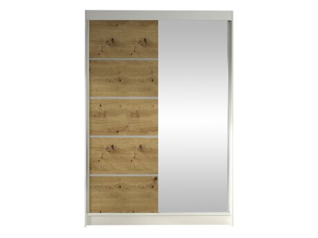 Kledingkast Closico Salvor III (Wit + Artisan eiken)
