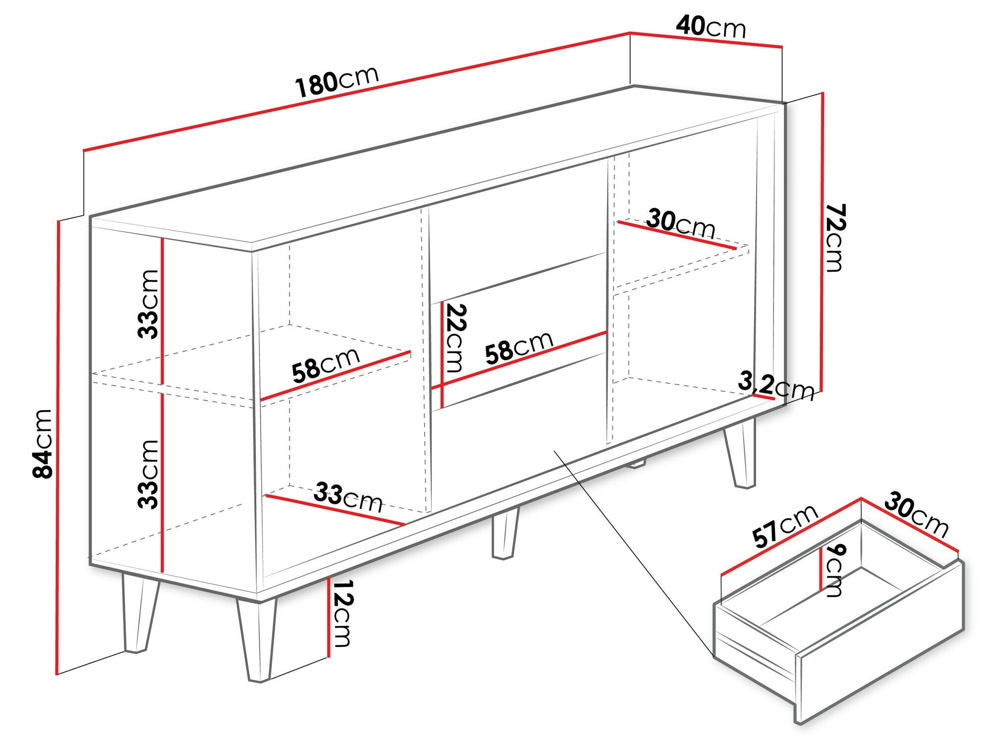 Kommode Comfivo Romtori 101