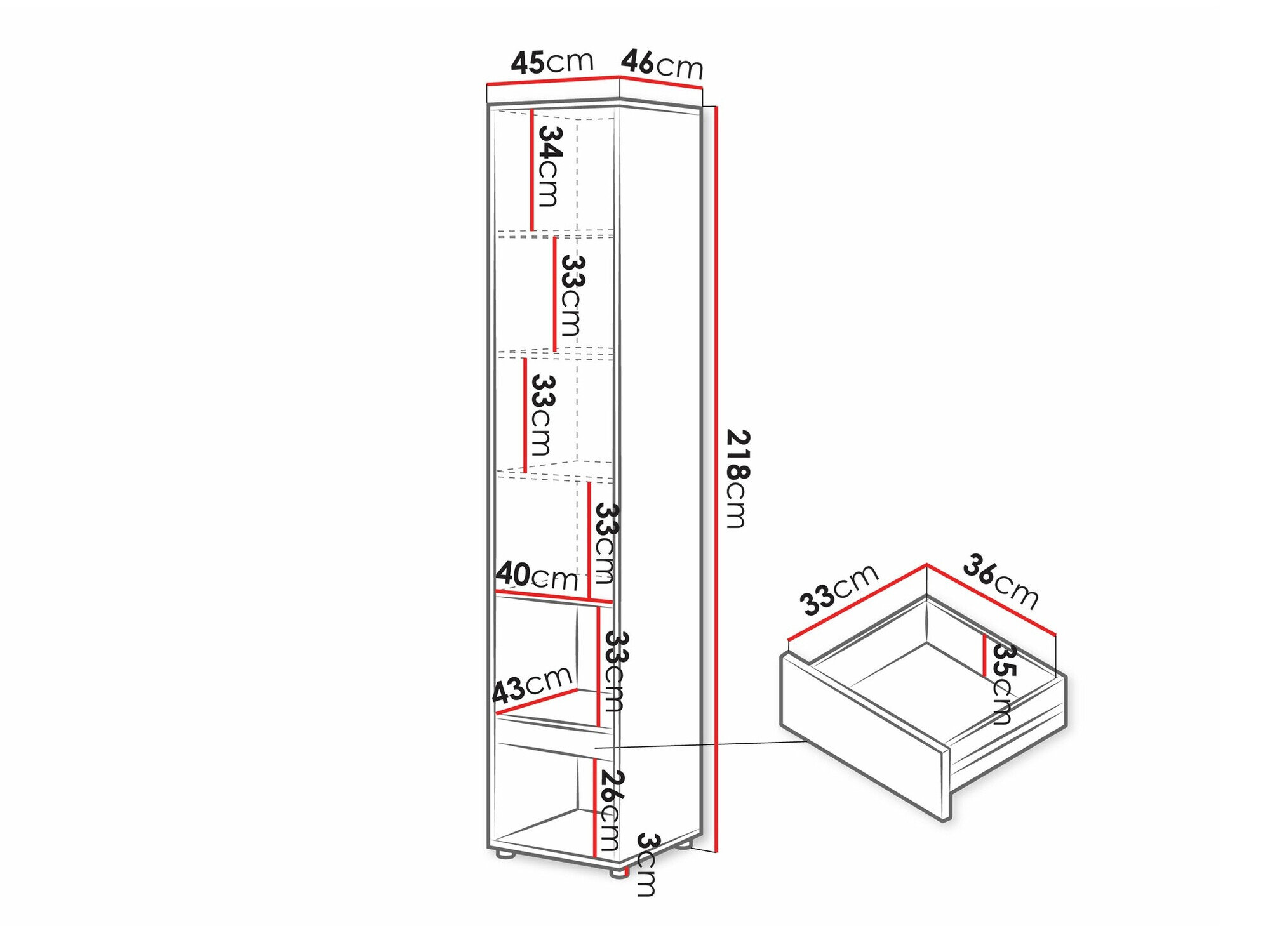 Møbelsæt Concept Pro Lenart XI (Hvid)