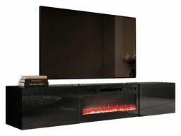 TV-meubel Imago I (Zwart + Glanzend zwart)