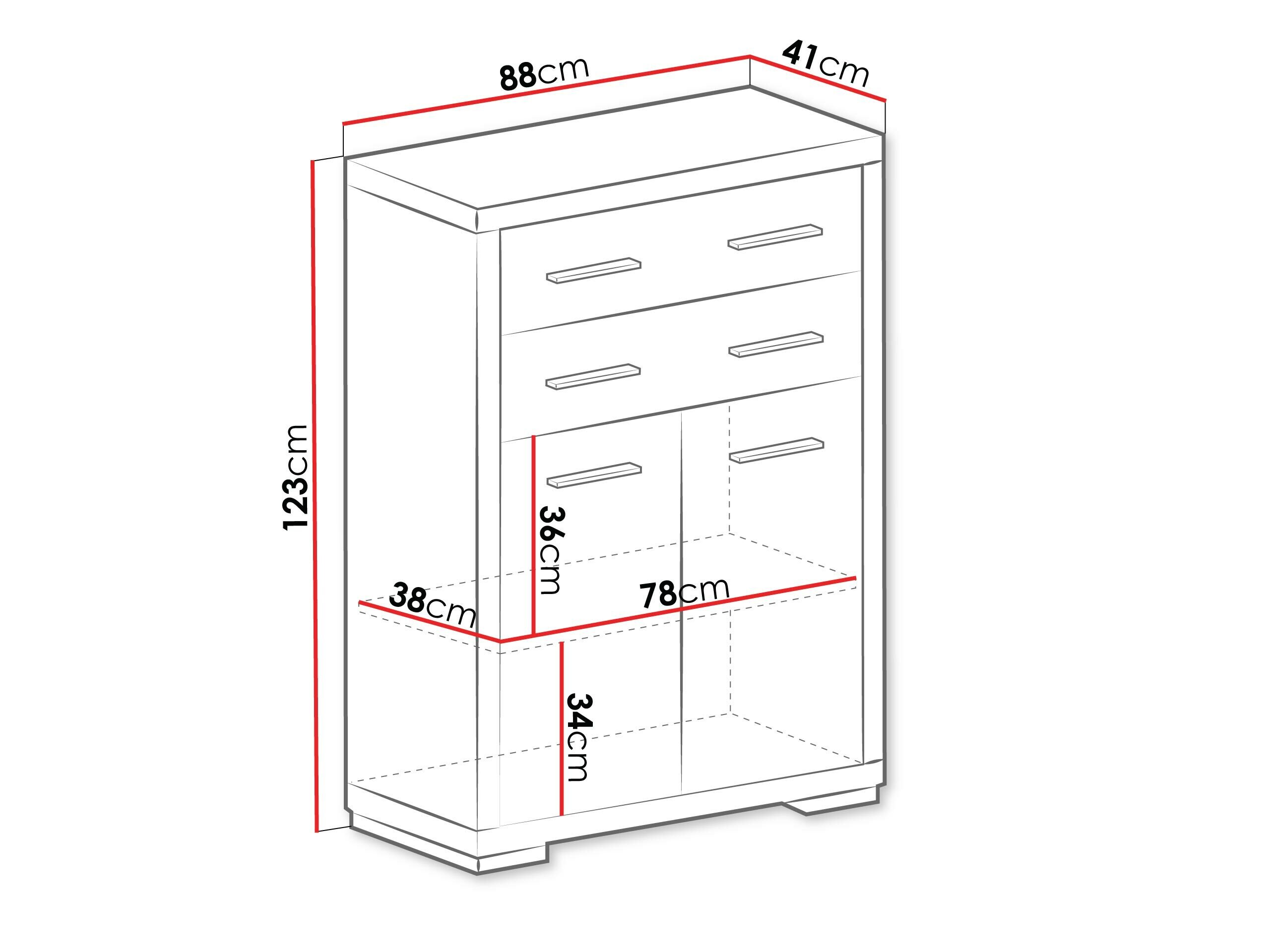 Kommode Fiomeri 104 (Santana eg)