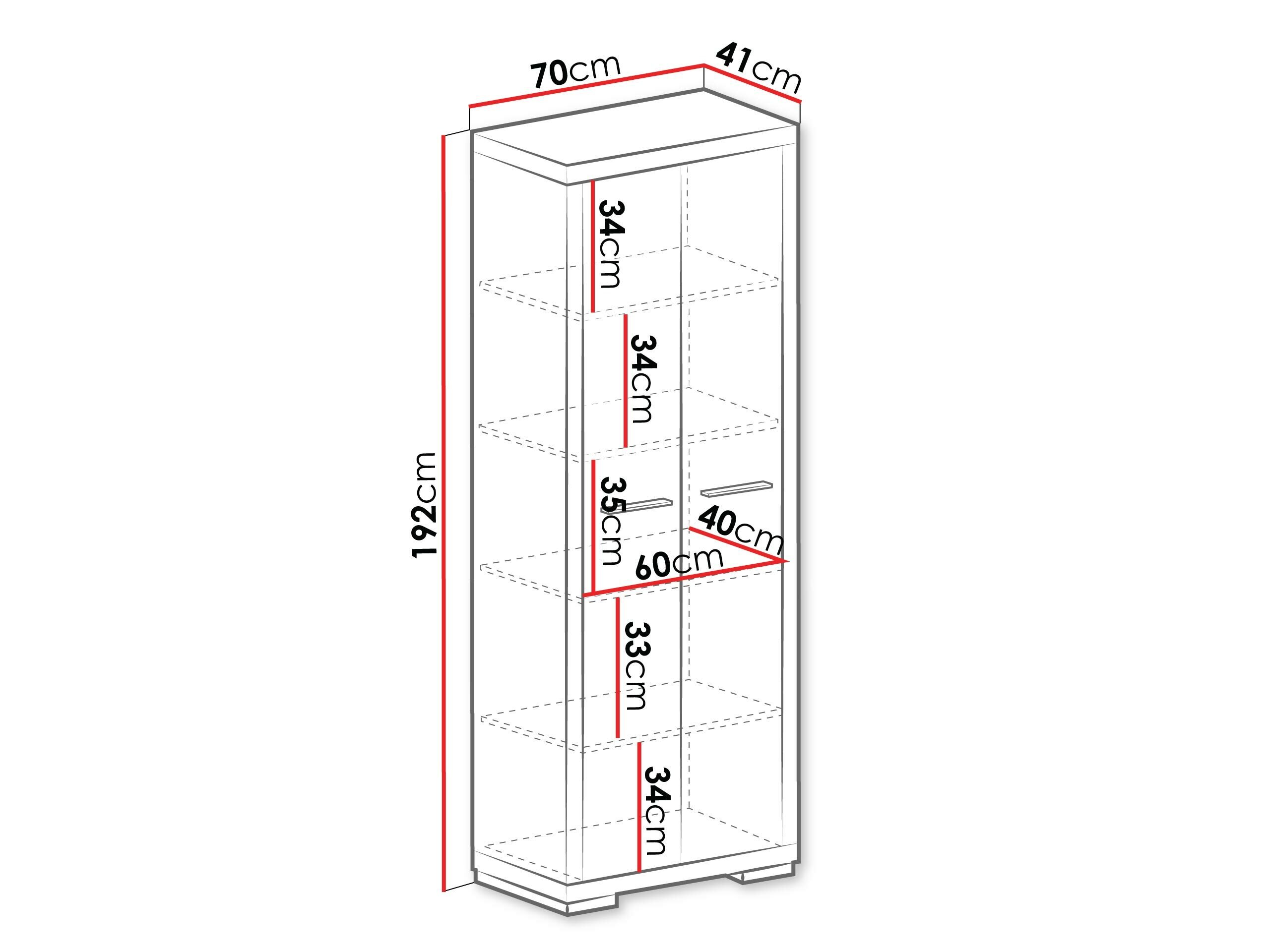Reol Fiomeri 125 (Mørk santana eg)