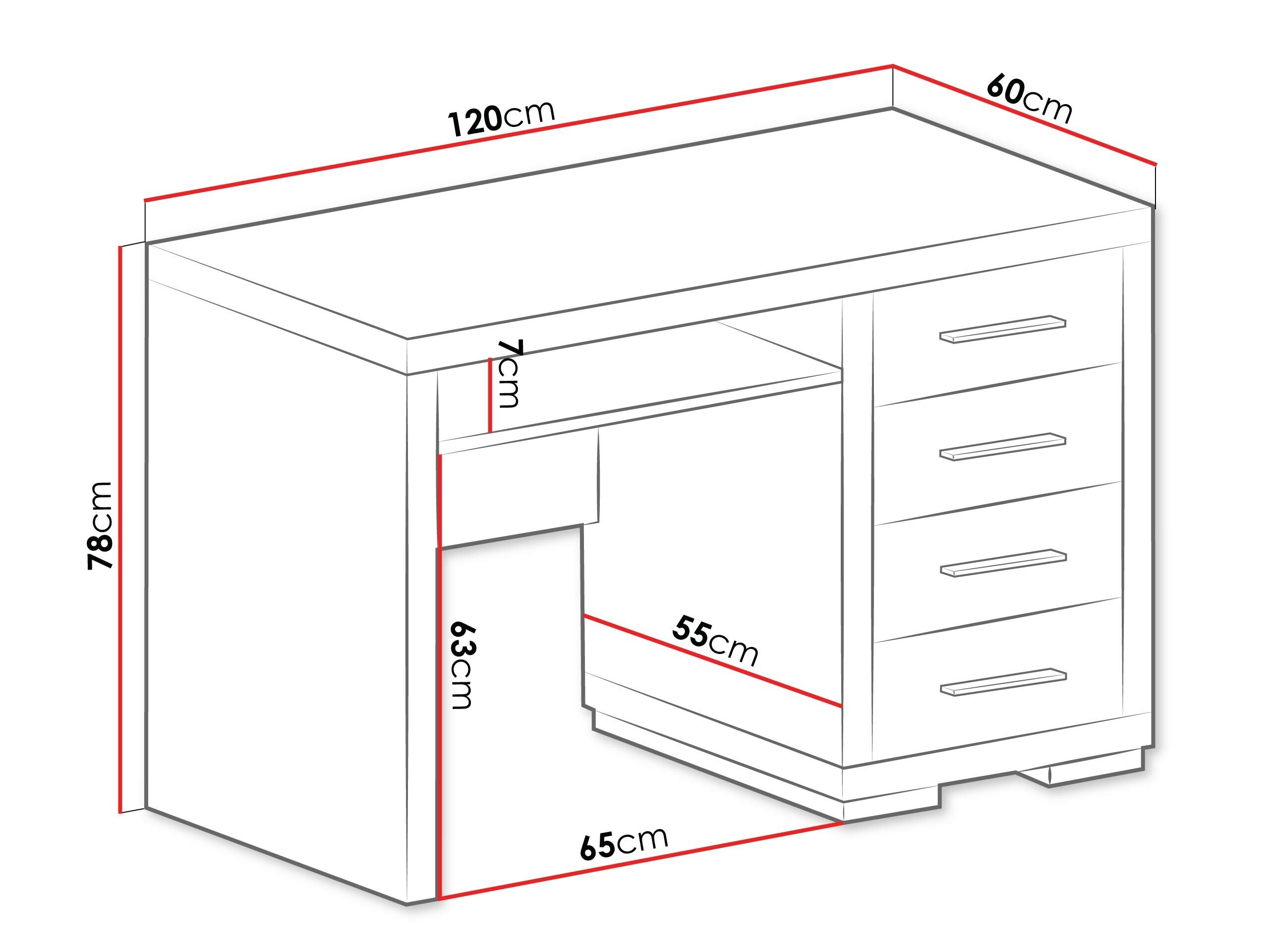 Skrivebord Fiomeri 120 (Santana eg)