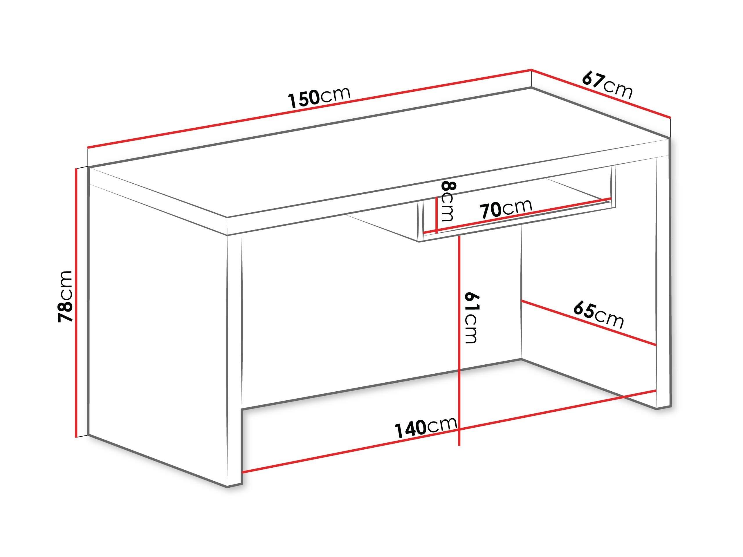 Skrivebord Fiomeri 122 (Santana eg)