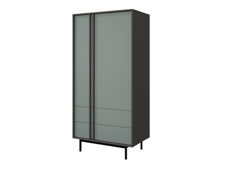 Kledingkast Levali 100 (Stoffig groen)