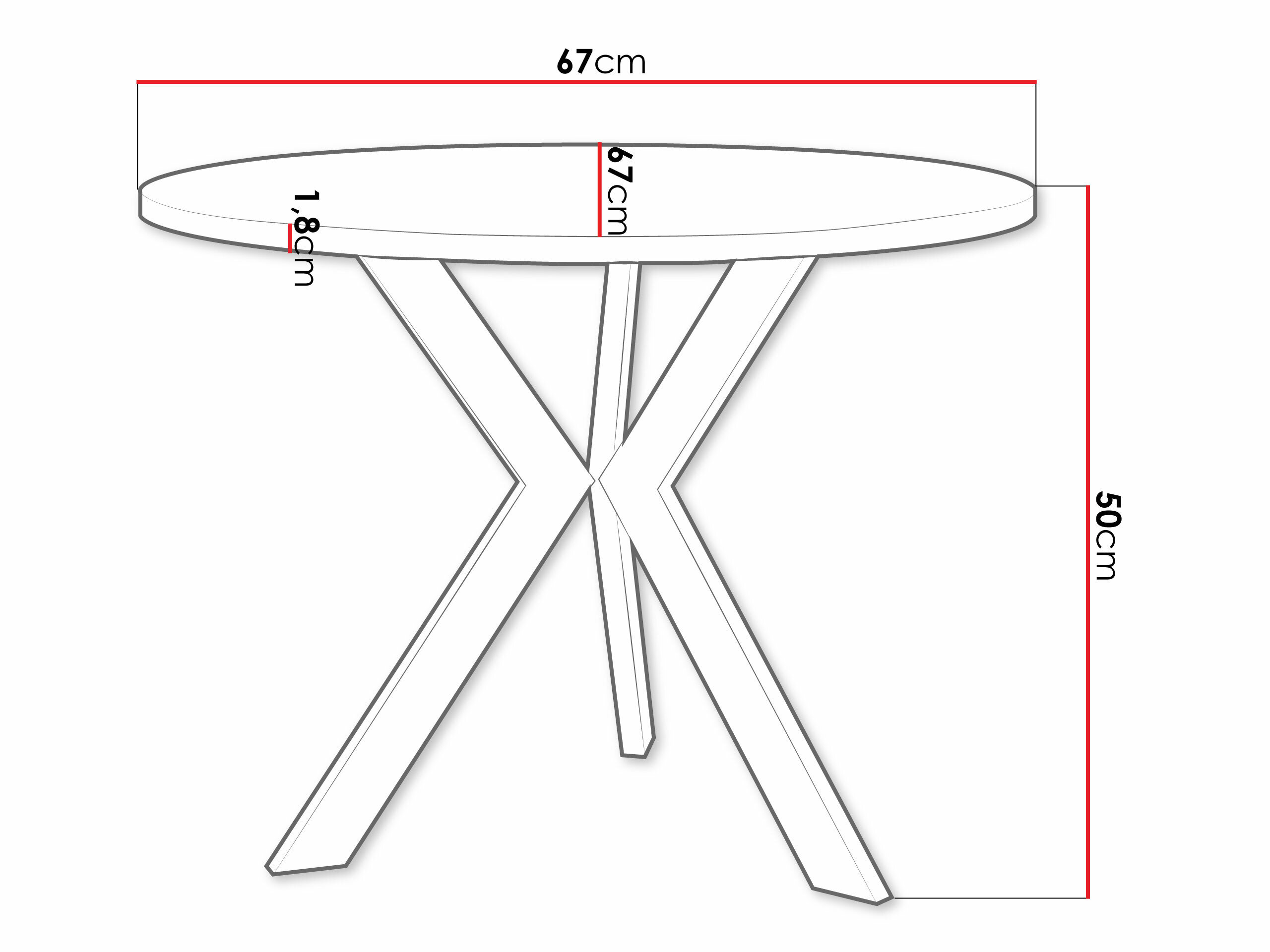 Salontafel Dearborn 106 (Wit + Zwart)