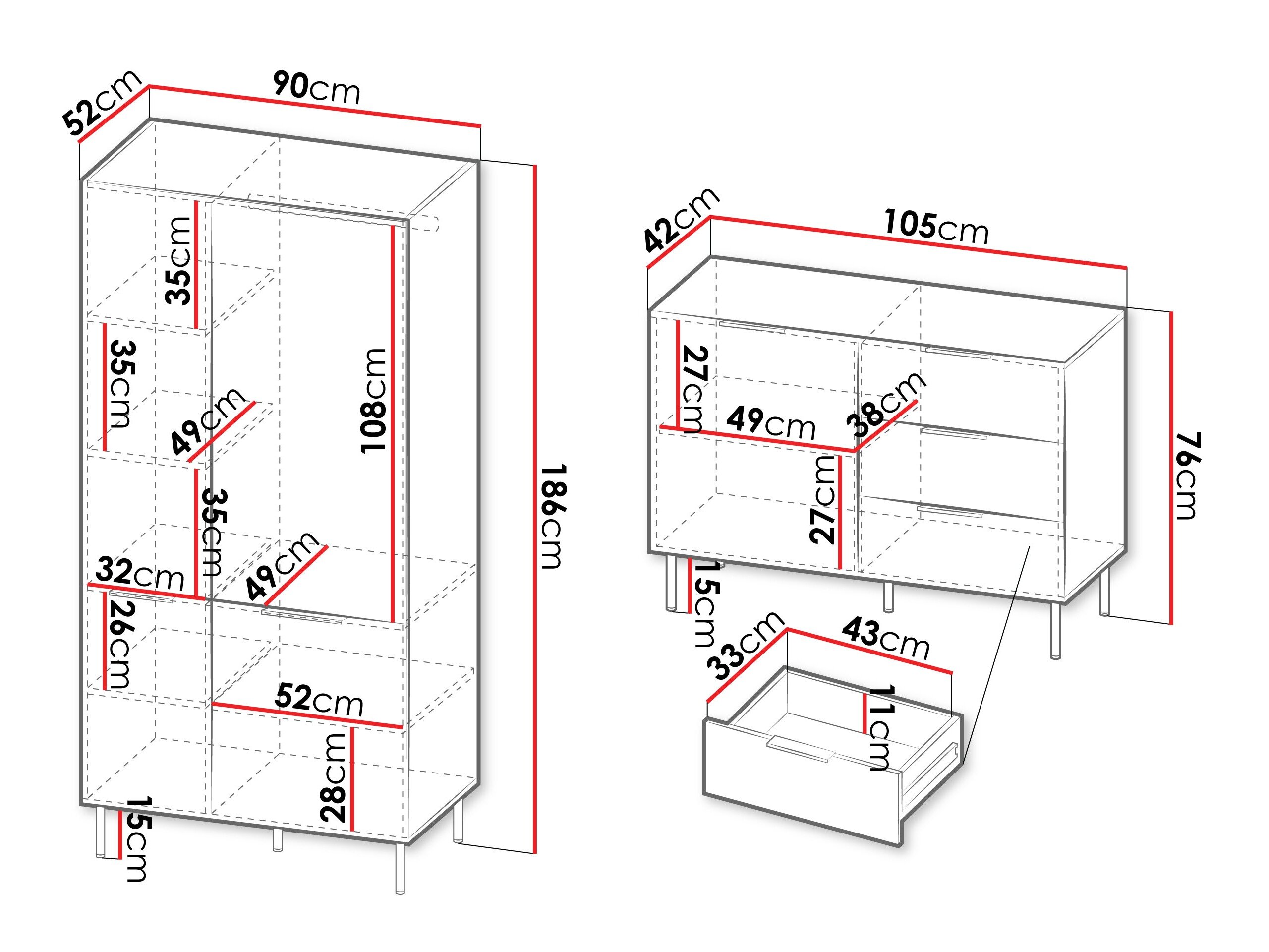 Stuemøbelsæt Mardalu 108
