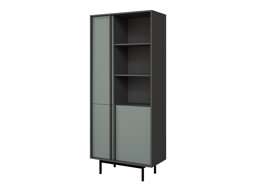 Boekenkast Levali 101 (Stoffig groen)