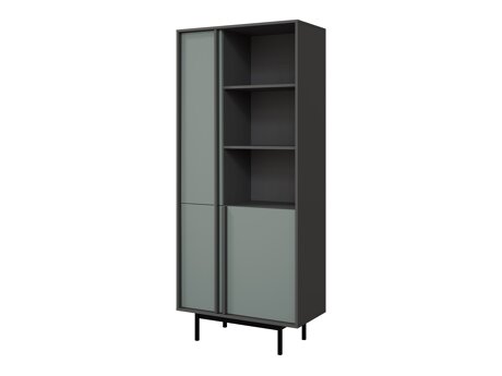 Boekenkast Levali 101 (Stoffig groen)