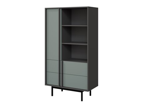 Boekenkast Levali 103 (Stoffig groen)