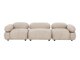 Modulaire sofa Evardale 104 (Beige + Zwart)