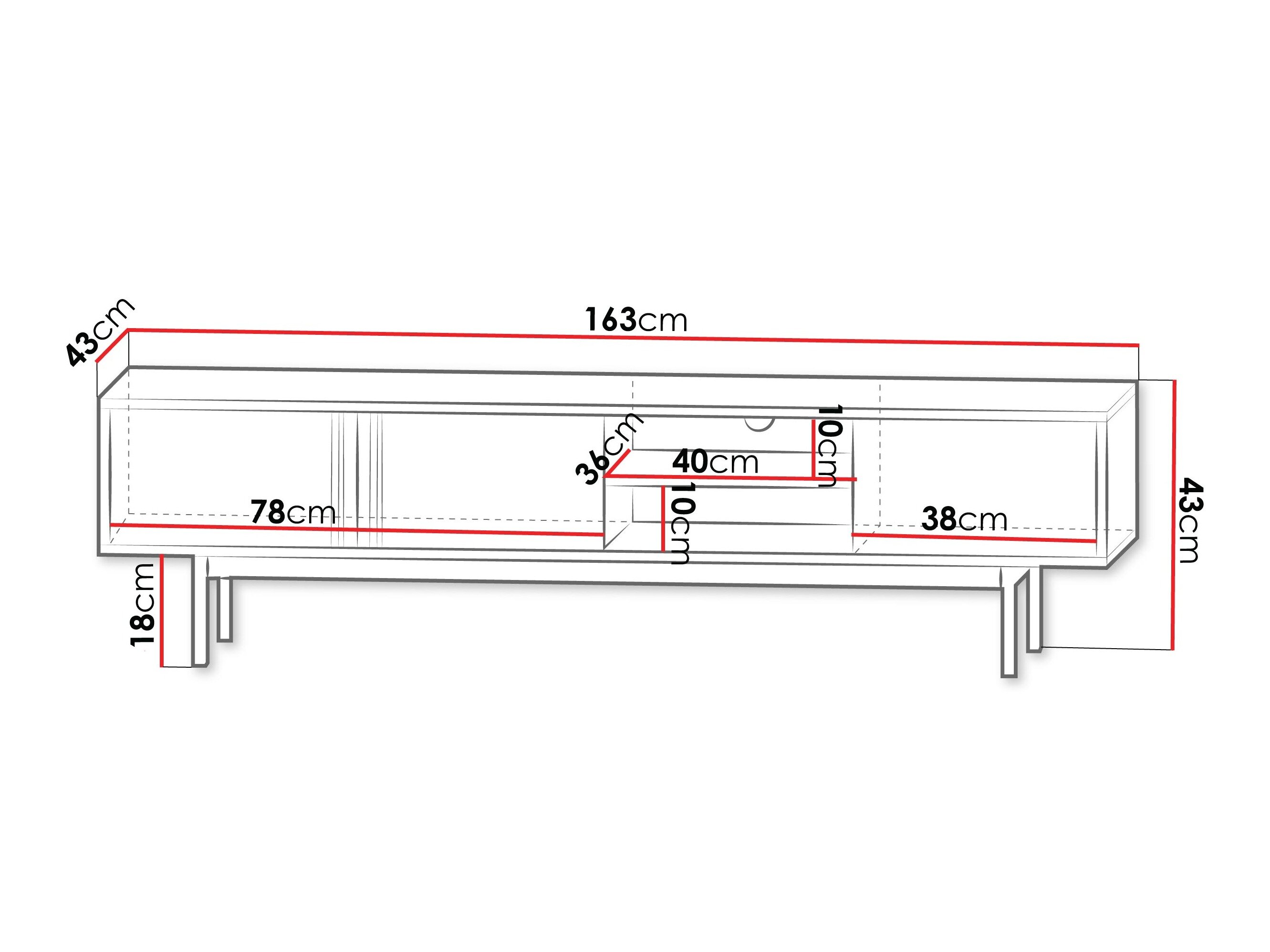 TV-bord Levali 108 (Beige)
