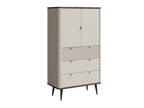 Boekenkast Lufela 104 (Kasjmier + Notenhout)