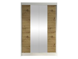 Kledingkast Closico Salvor II (Wit + Artisan eiken)