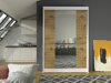 Kledingkast Closico Salvor II (Wit + Artisan eiken)