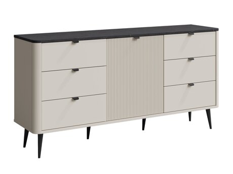 Kommode Lufela 107 (Kashmir + Grå marmor)