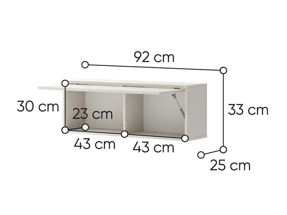 Vægskab Concept Pro Lenart Levfere 153 (Caskemere)