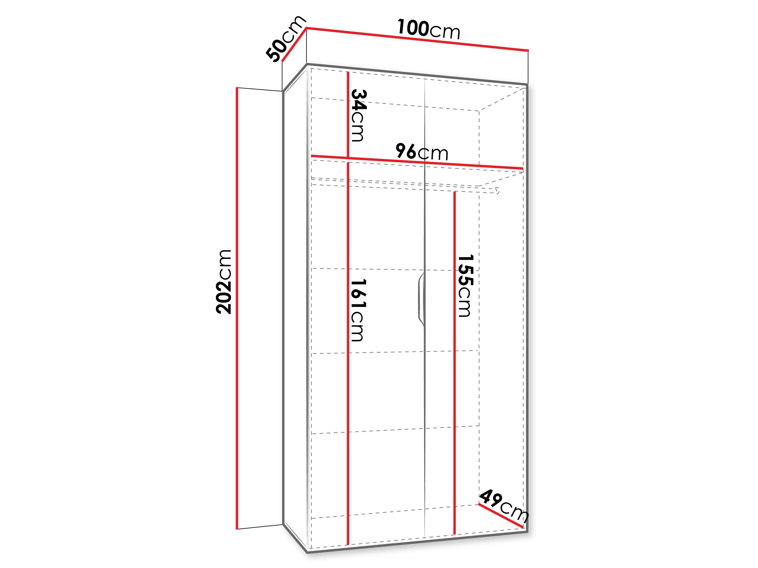 Garderobeskab Hartford 510 (Kashmir)