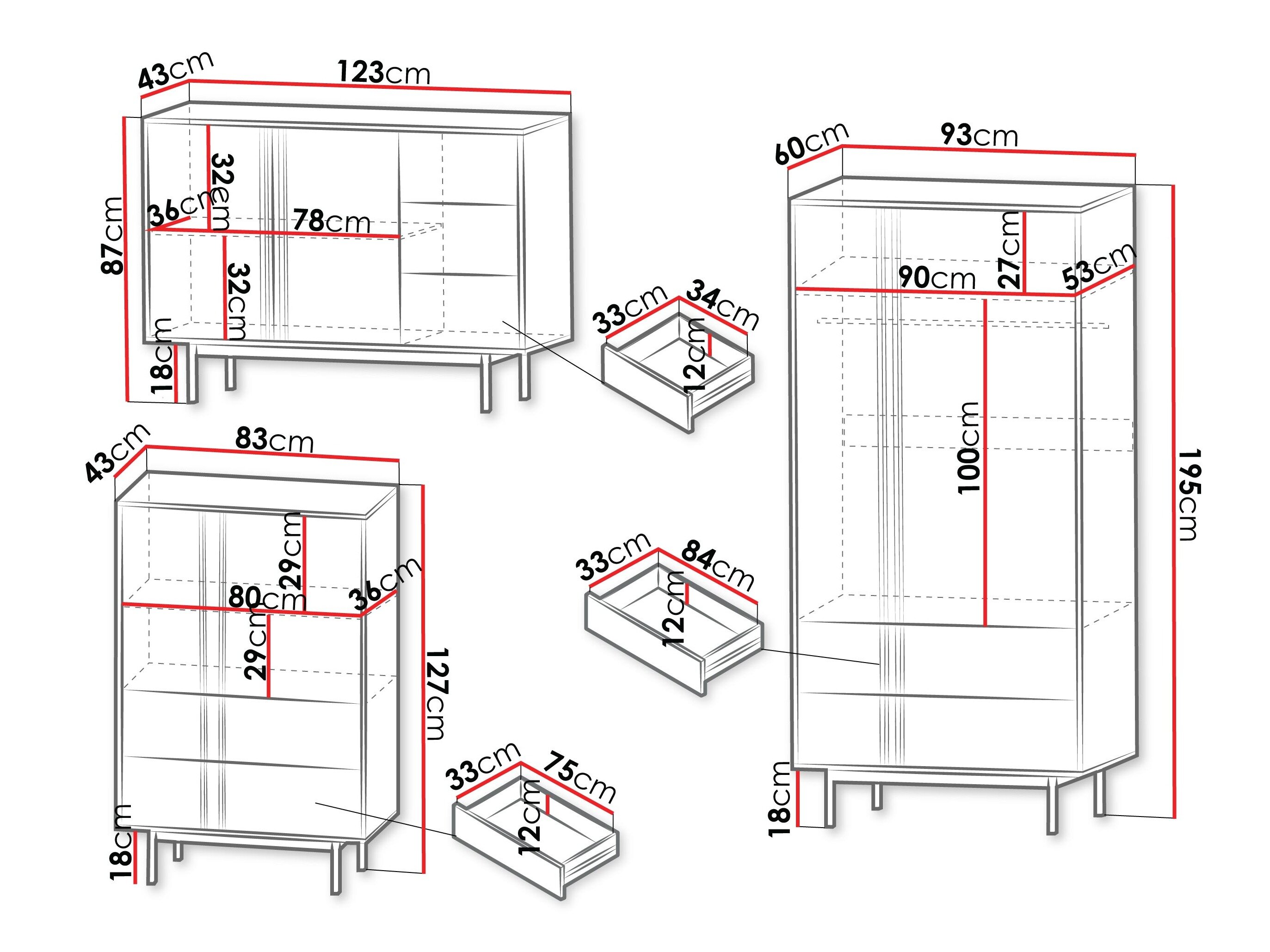 Stuemøbelsæt Levali 116 (Beige)