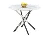 Tafel Houston 1538 (Zilver + Wit marmer)