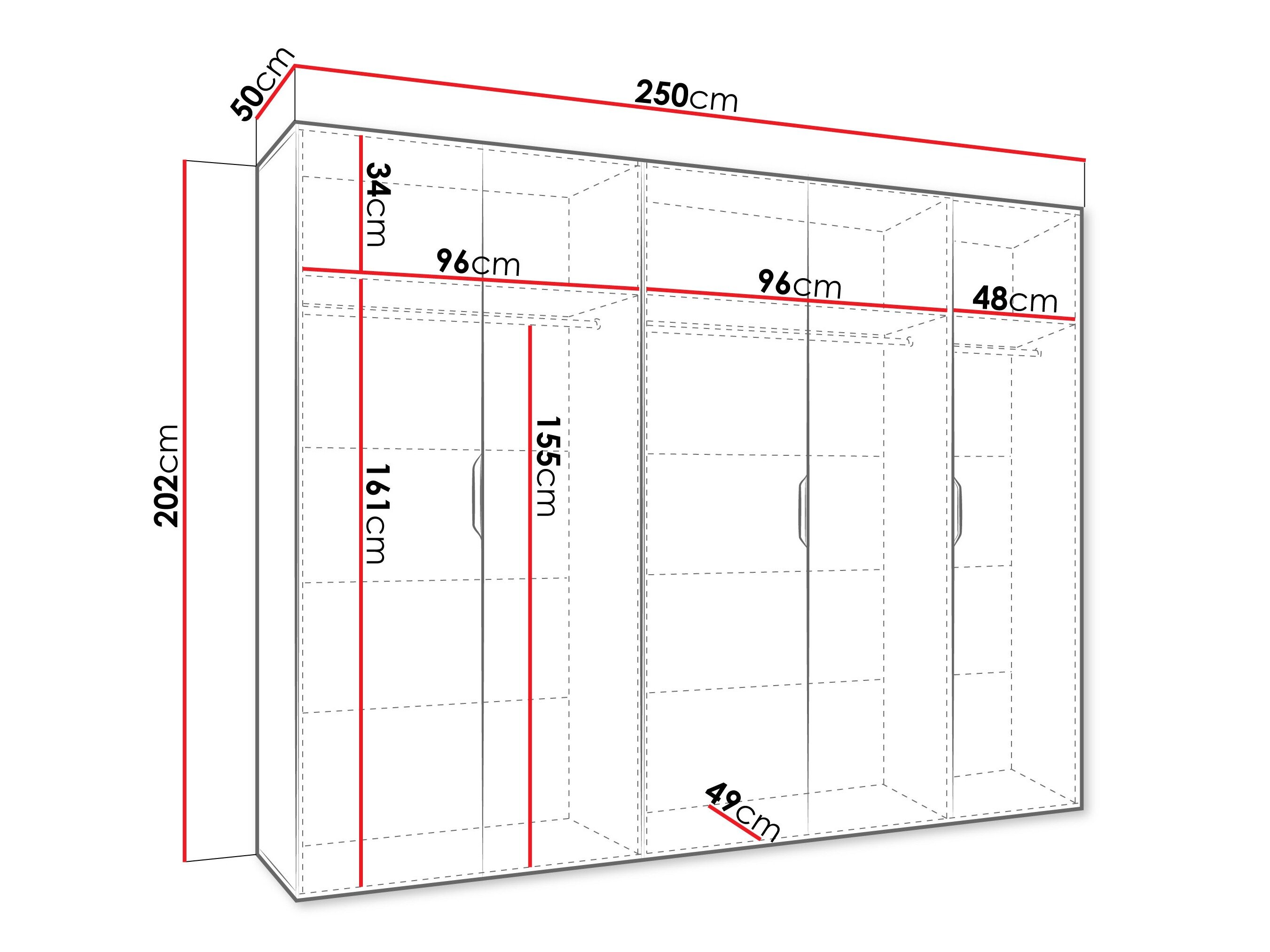 Garderobeskab Hartford 515 (Hvid)