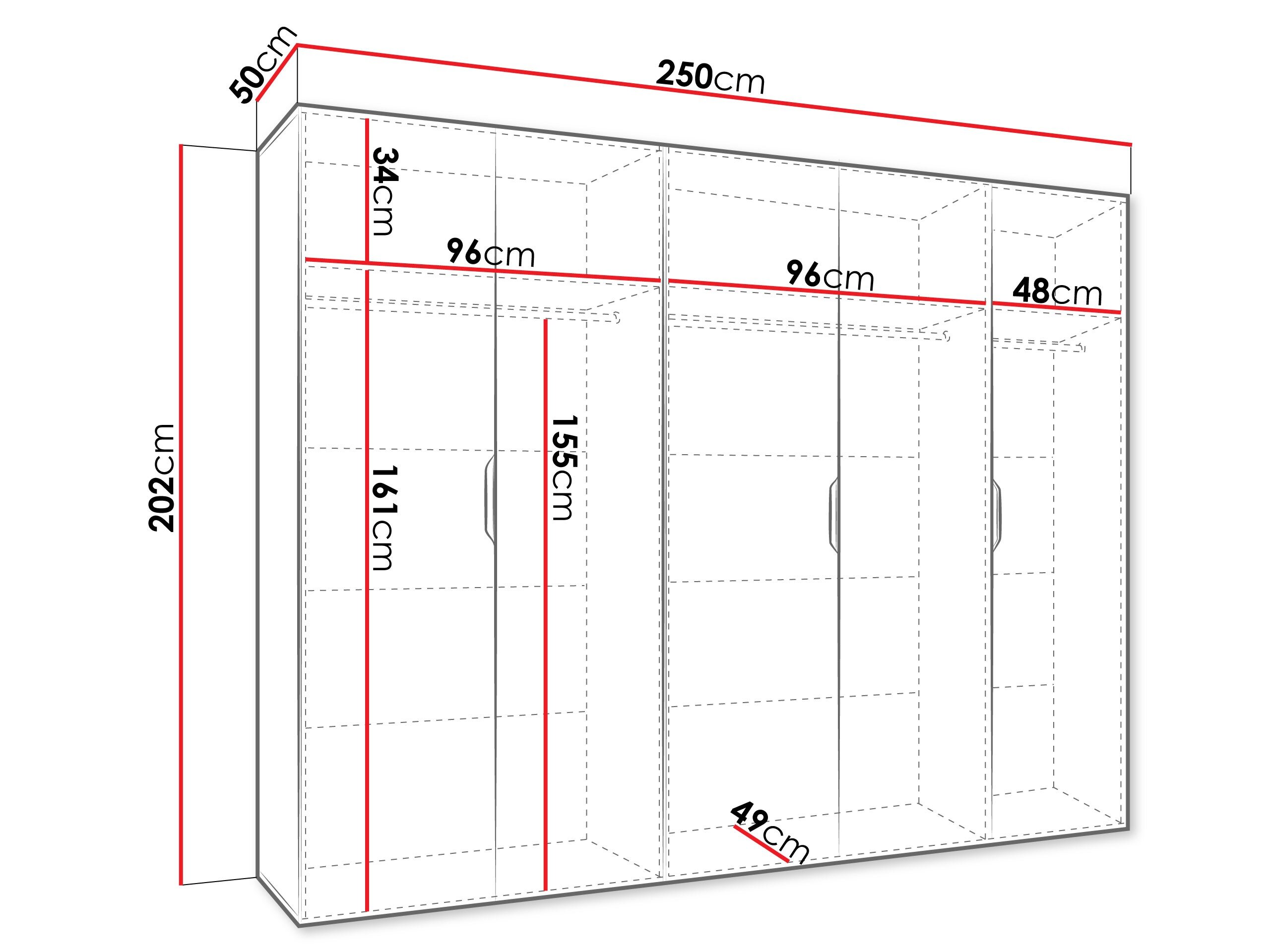Garderobeskab Hartford 515 (Sort)