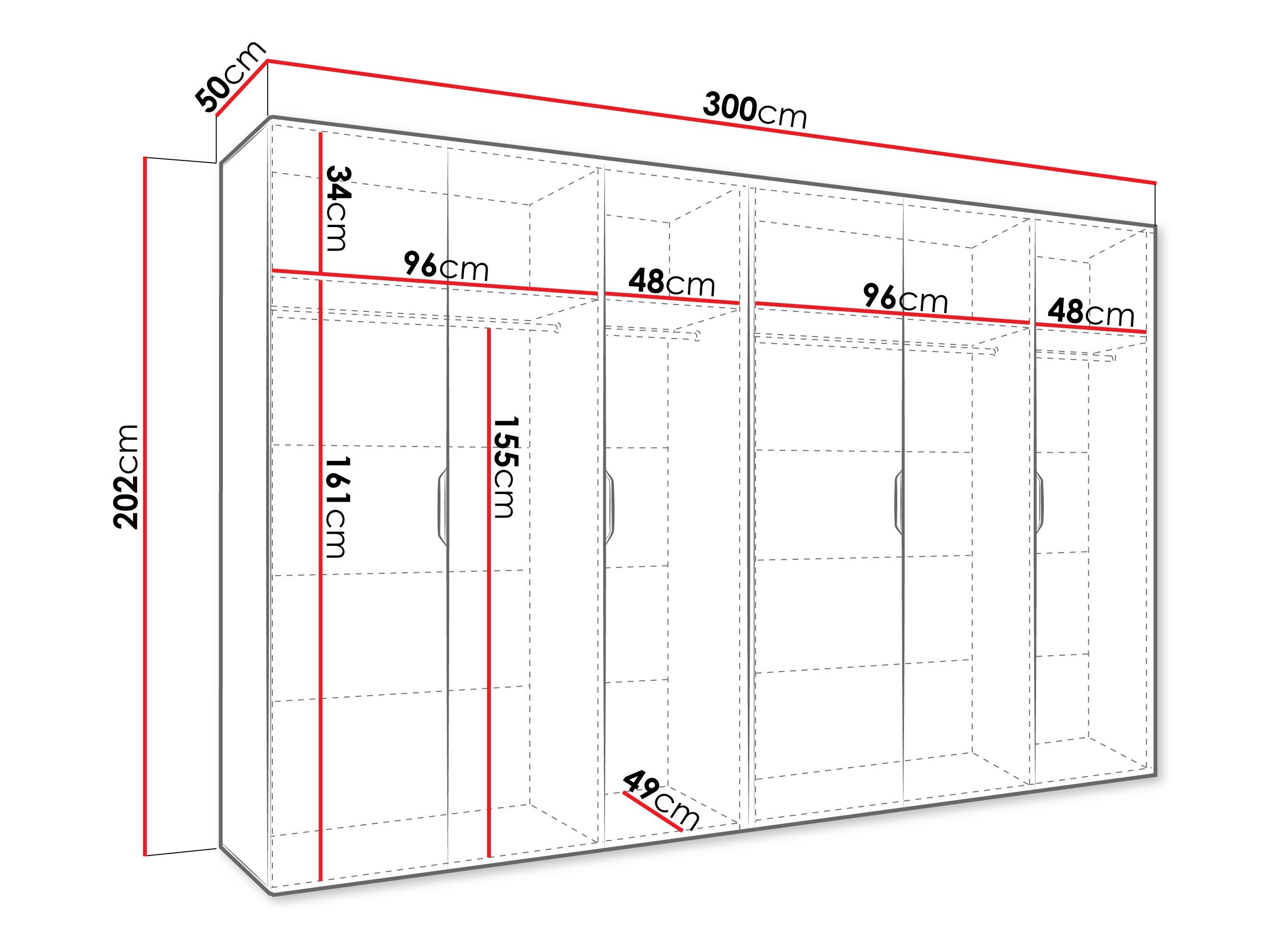 Garderobeskab Hartford 517 (Hvid)
