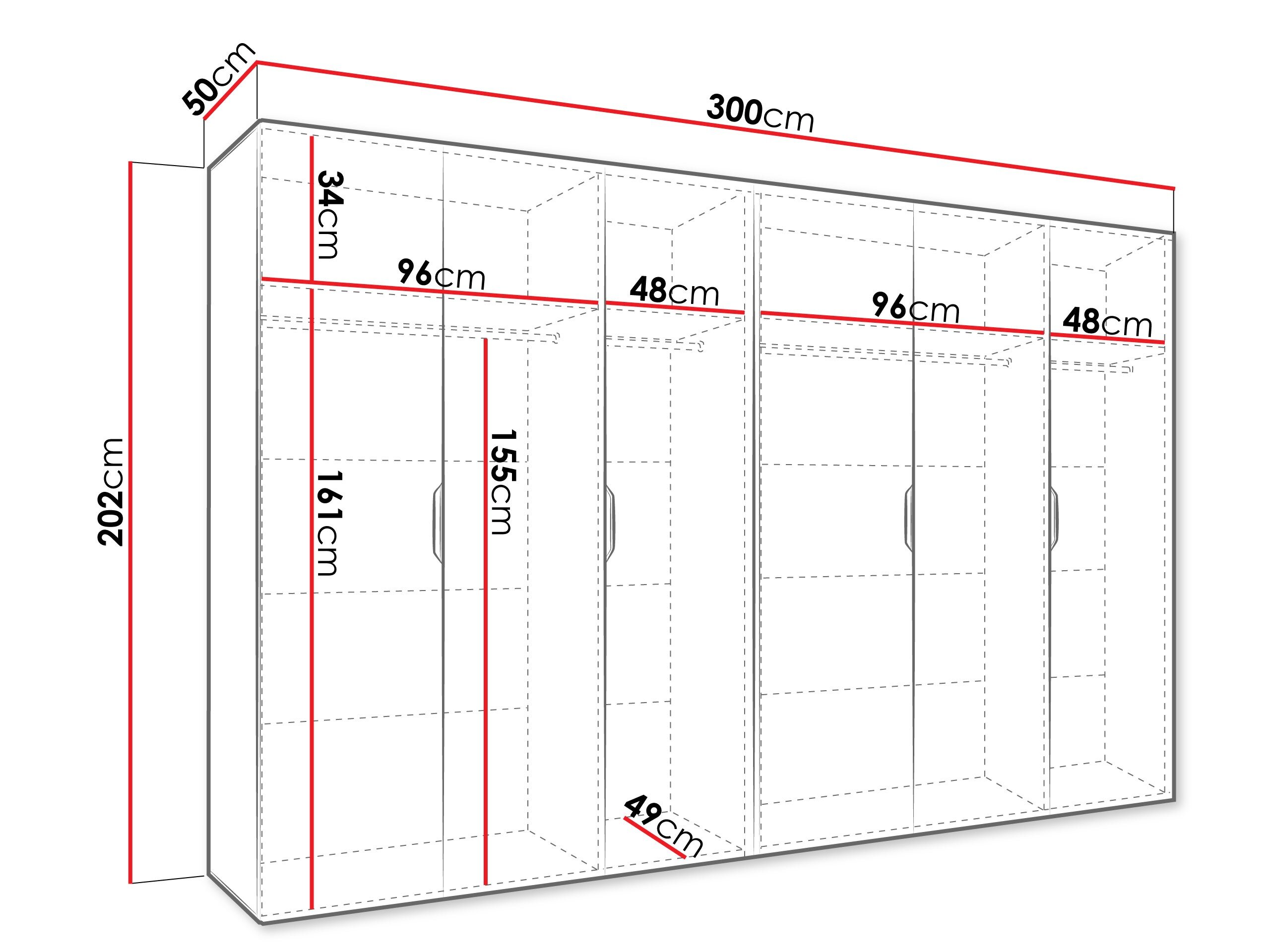 Garderobeskab Hartford 518 (Kashmir)