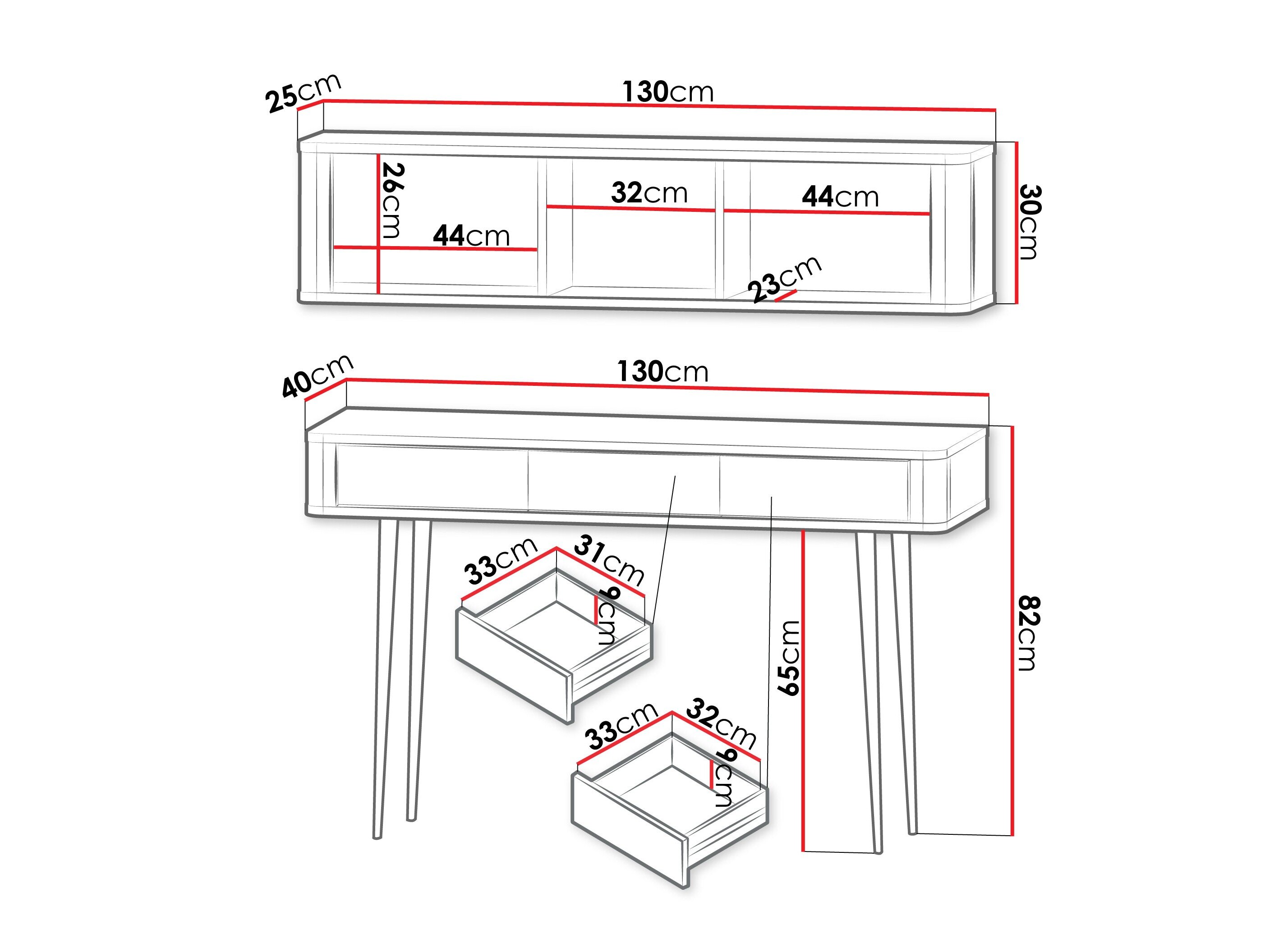 Hjemmekontorsæt Lufela 123 (Kashmir + Valnød)