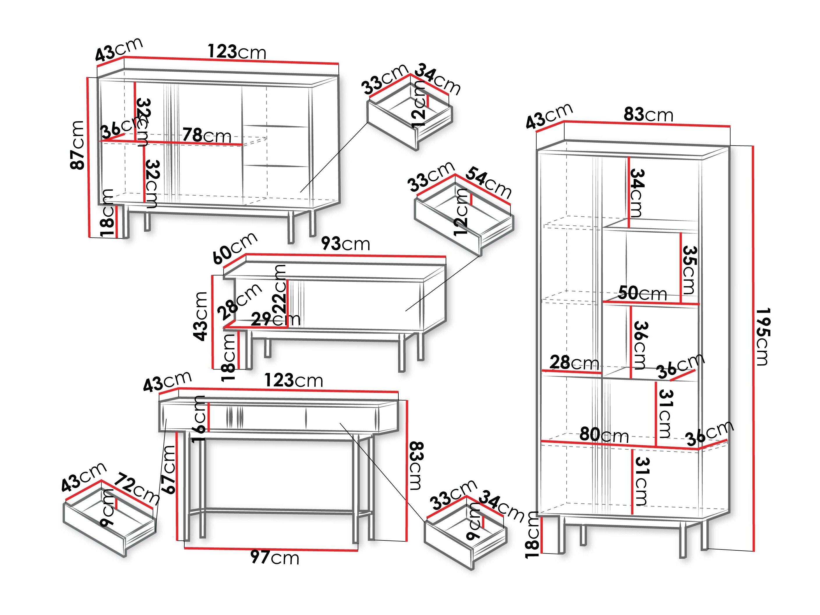 Stuemøbelsæt Levali 117 (Beige)