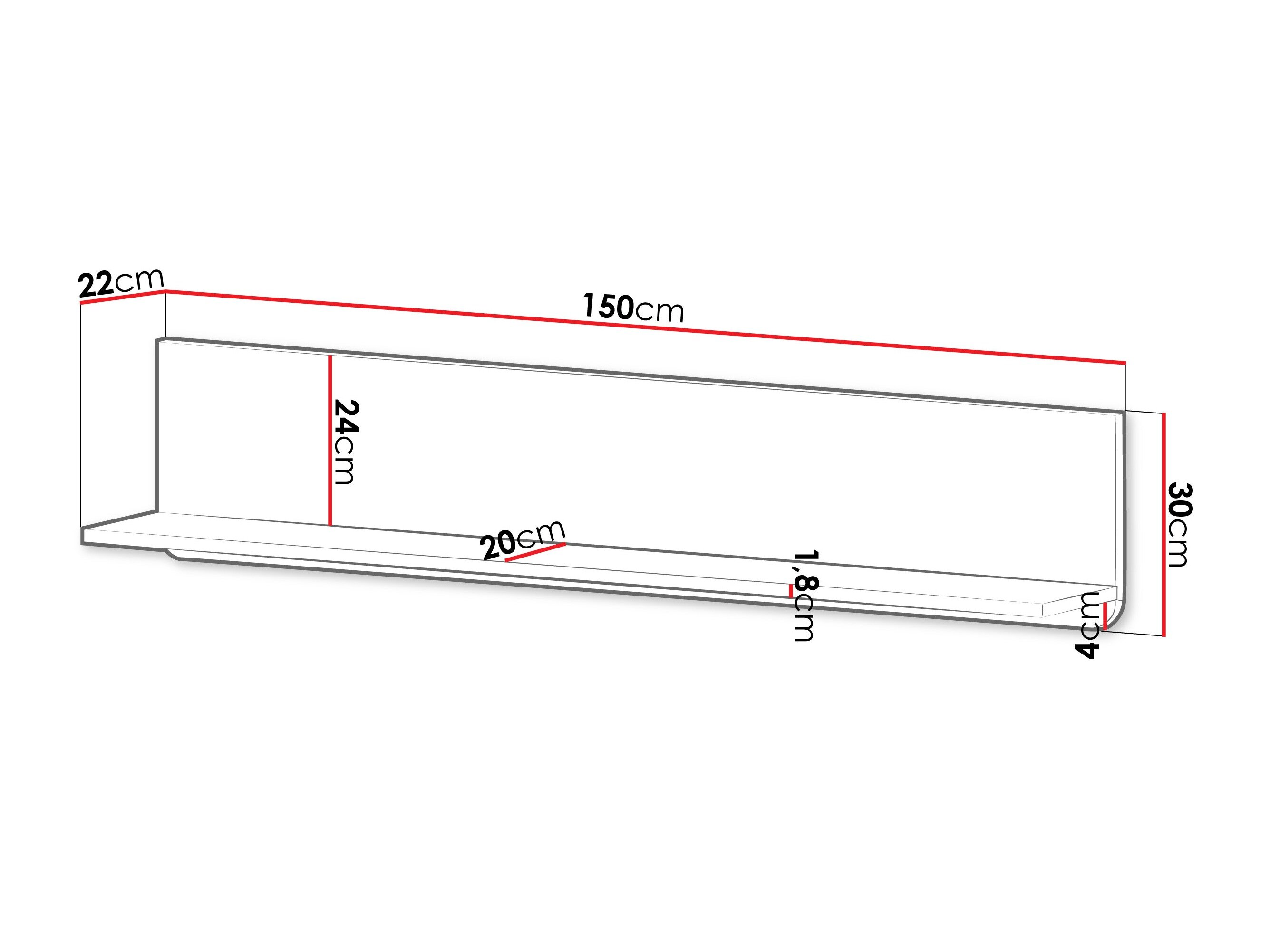 Vægreol Lufela 117 (Kashmir + Grå marmor)