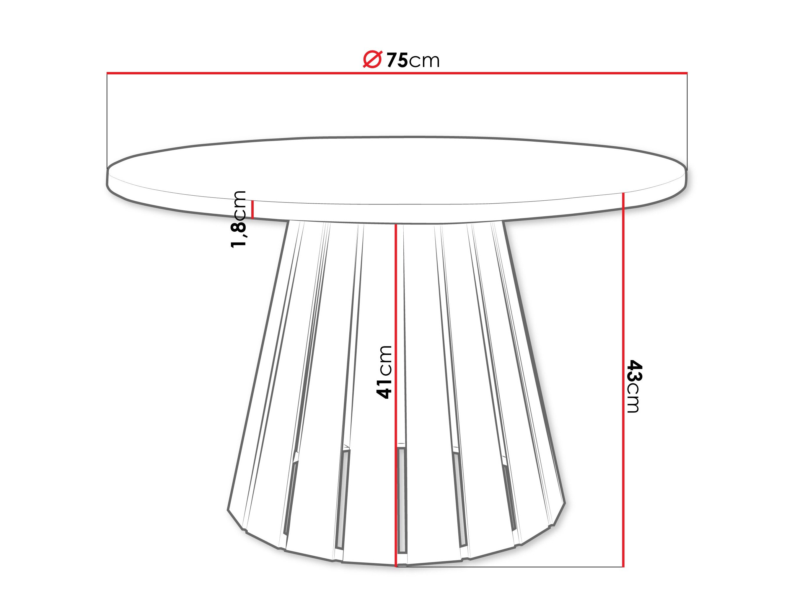 Salontafel Oswego 134 (Zwart + Zwart marmer)