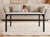 Salontafel Oswego 138 (Wit marmer + Zwart)