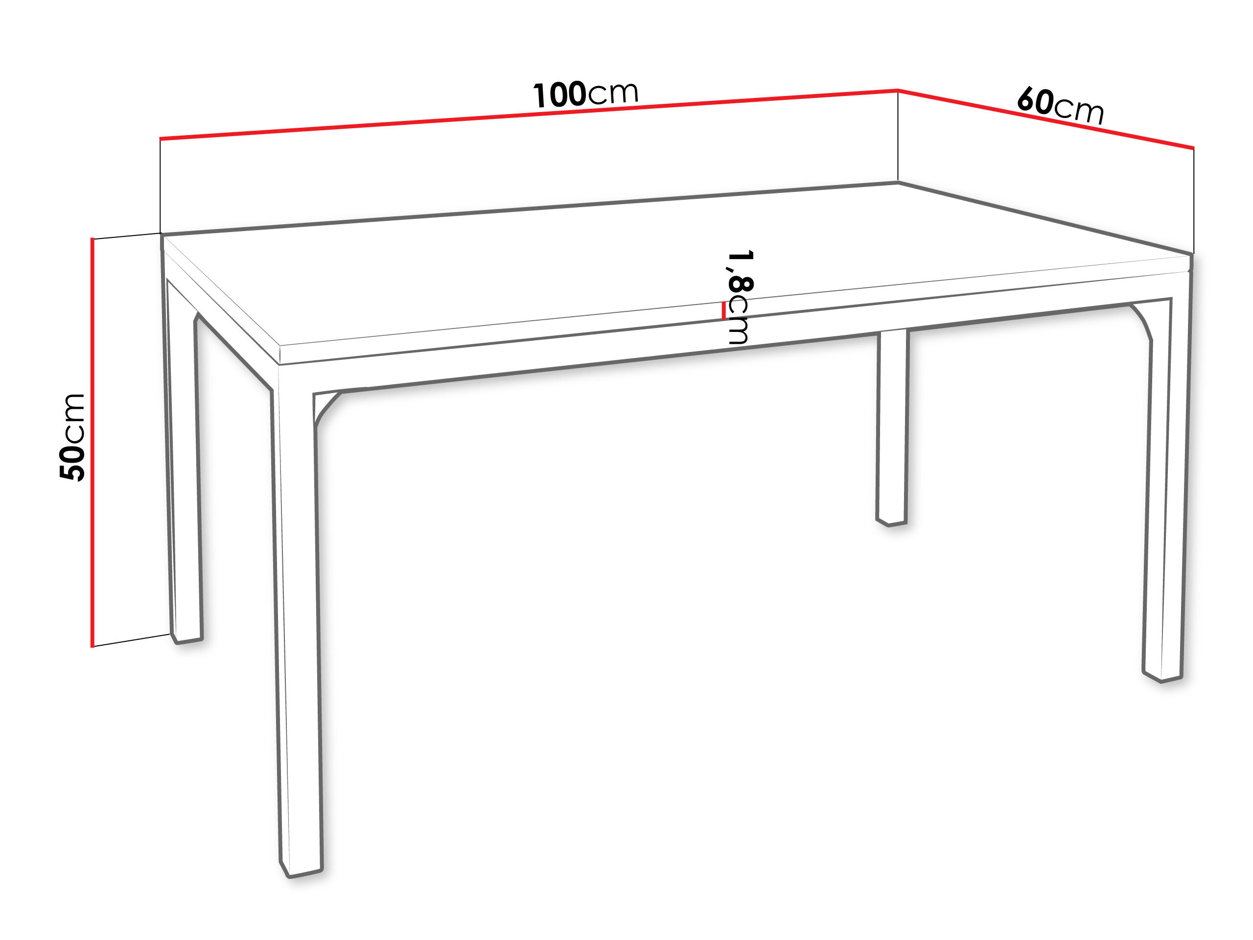 Salontafel Oswego 138 (Zwart)